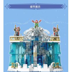 MouldKing 11009 Mould King 11009 non  THÁC NƯỚC PHA LÊ bộ đồ chơi xếp lắp ráp ghép mô hình CRYSTAL FALLS 1159 khối