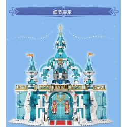 MouldKing 11007 Mould King 11007 non  CỔNG BĂNG VÀ TUYẾT bộ đồ chơi xếp lắp ráp ghép mô hình FROZEN ENTRANCE 1098 khối