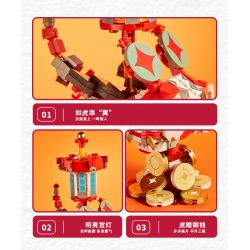 X AREA-X AX0002 0002 non  HOO NGẮN bộ đồ chơi xếp lắp ráp ghép mô hình LUCKY TIGER