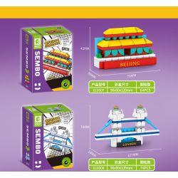 SEMBO 610010 non  THÁP EIFFEL bộ đồ chơi xếp lắp ráp ghép mô hình Fridge Refrigerator Magnets FRIDGE MAGNETS Nam Châm Dính Tủ Lạnh 58 khối