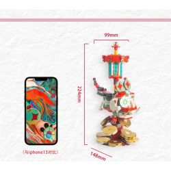 X AREA-X AX0002 0002 non  HOO NGẮN bộ đồ chơi xếp lắp ráp ghép mô hình LUCKY TIGER