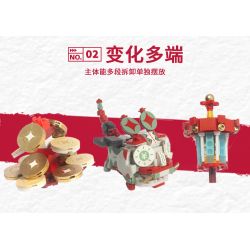 X AREA-X AX0002 0002 non  HOO NGẮN bộ đồ chơi xếp lắp ráp ghép mô hình LUCKY TIGER