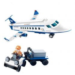 GUDI 8912 non  SÂN BAY VỚI MÁY CHỞ KHÁCH CỠ VỪA bộ đồ chơi xếp lắp ráp ghép mô hình City Thành Phố 652 khối