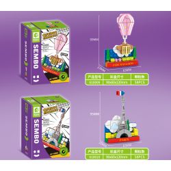 SEMBO 610009 non  KHINH KHÍ CẦU bộ đồ chơi xếp lắp ráp ghép mô hình Fridge Refrigerator Magnets FRIDGE MAGNETS Nam Châm Dính Tủ Lạnh 58 khối