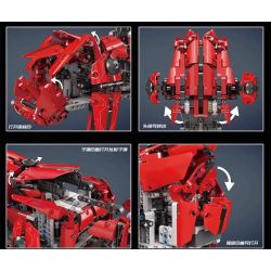 MouldKing 20005 Mould King 20005 non  ĐI BỘ XE TĂNG HET. bộ đồ chơi xếp lắp ráp ghép mô hình  WALKING TANK (HEXAPOD)、MK-HEXA Kỹ Thuật Công Nghệ Cao Mô Hình Phương Tiện 1608 khối