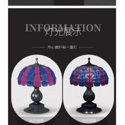 MorkModel 031023 Mork Model 031023 non  ĐÈN BÀN HÌNH BÁN NGUYỆT CỔ ĐIỂN bộ đồ chơi xếp lắp ráp ghép mô hình Creator TABLE LAMP Sáng Tạo 987 khối