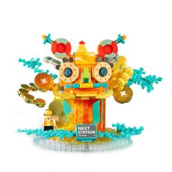 X AREA-X AX0001 0001 non  CÂY THÔNG HOO bộ đồ chơi xếp lắp ráp ghép mô hình HAPPY TIGER