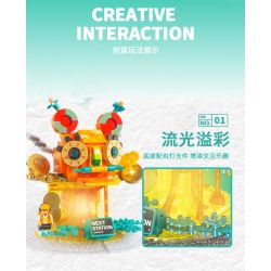 X AREA-X AX0001 0001 non  CÂY THÔNG HOO bộ đồ chơi xếp lắp ráp ghép mô hình HAPPY TIGER