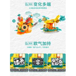 X AREA-X AX0001 0001 non  CÂY THÔNG HOO bộ đồ chơi xếp lắp ráp ghép mô hình HAPPY TIGER