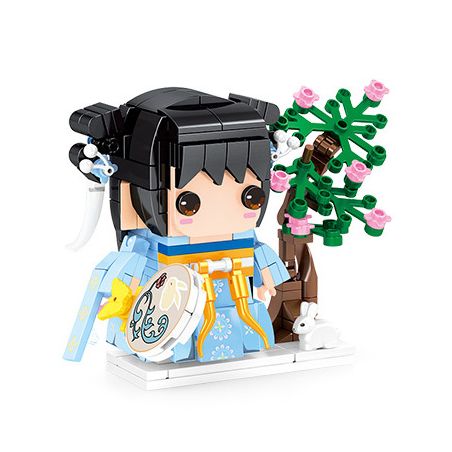 SEMBO 609006 non  GIÓ NỔI Ở LẠC DƯƠNG CẬU BÉ PHÉP THUẬT LIU RAN bộ đồ chơi xếp lắp ráp ghép mô hình 222 khối