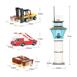 GUDI 8913 non  MÁY BAY CHỞ KHÁCH CỠ LỚN HẠ CÁNH XUỐNG SÂN bộ đồ chơi xếp lắp ráp ghép mô hình City Thành Phố 856 khối