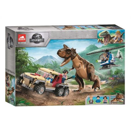 NOT  CARNOTAURUS DINOSAUR CHASE 76941 LARI BELA 60133 xếp lắp ráp ghép mô hình CUỘC RƯỢT ĐUỔI KHỦNG LONG CARNOTAURUS SĂN Jurassic World Thế Giới Khủng Long 240 khối