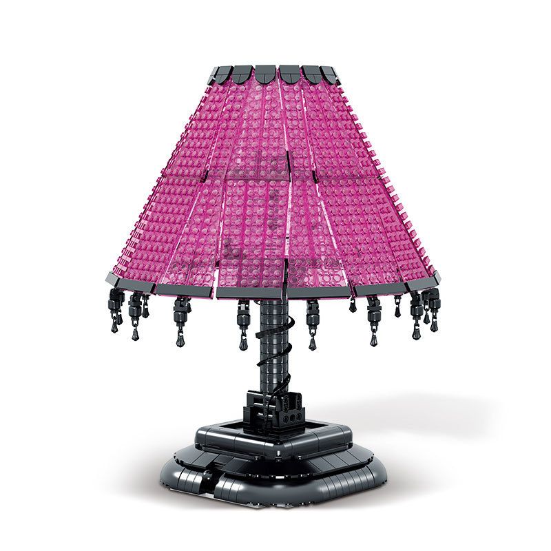 MorkModel 031021 Mork Model 031021 non  ĐÈN BÀN HÌNH THANG CỔ ĐIỂN bộ đồ chơi xếp lắp ráp ghép mô hình Creator TABLE LAMP Sáng Tạo 900 khối