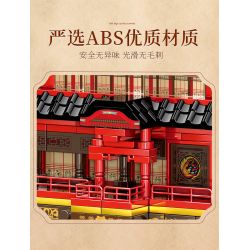 SEMBO 609008 non  TRANH THUYỀN bộ đồ chơi xếp lắp ráp ghép mô hình 832 khối