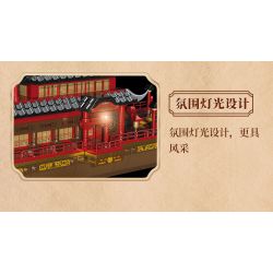 SEMBO 609008 non  TRANH THUYỀN bộ đồ chơi xếp lắp ráp ghép mô hình 832 khối