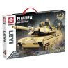 LE YI 66026 non  XE TĂNG BỌC THÉP BÁNH XÍCH M1A2 bộ đồ chơi xếp lắp ráp ghép mô hình Military Army M1A2 TRACKED ARMORED TANK Quân Sự Bộ Đội 1326 khối