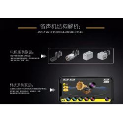 HAPPY BUILD SHINEYU XINYU YC-21002 21002 YC21002 non  LẮP RÁP GRAMPHONE bộ đồ chơi xếp lắp ráp ghép mô hình Creator Expert DREAMERS PHONOGRAPH Chuyên Gia Sáng Tạo 2125 khối