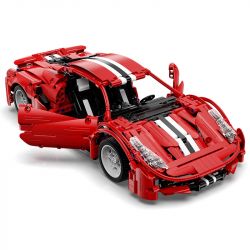 DOUBLEE CADA C61049 61049 non  QUỶ ĐỎ FERRARI 488 1:12 tỷ lệ 1:12 bộ đồ chơi xếp lắp ráp ghép mô hình  RED DEVILS、FERRARI 488 Kỹ Thuật Công Nghệ Cao Mô Hình Phương Tiện 1126 khối
