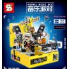 SHENG YUAN SY 7899 non  BÊN NHẠC ĐỘNG VẬT bộ đồ chơi xếp lắp ráp ghép mô hình ANIMAL MUSIC BOX 2666 khối
