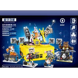 SHENG YUAN SY 7899 non  BÊN NHẠC ĐỘNG VẬT bộ đồ chơi xếp lắp ráp ghép mô hình ANIMAL MUSIC BOX 2666 khối