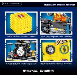 SHENG YUAN SY 7899 non  BÊN NHẠC ĐỘNG VẬT bộ đồ chơi xếp lắp ráp ghép mô hình ANIMAL MUSIC BOX 2666 khối