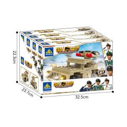 Kazi KY84115 84115 non  XE RADAR SÓNG MÉT KẾT HỢP 4 bộ đồ chơi xếp lắp ráp ghép mô hình Military Power Sức Mạnh Quân Sự 697 khối