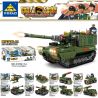 Kazi KY84114 84114 non  PHÁO TỰ HÀNH 05A 8 TỔ HỢP bộ đồ chơi xếp lắp ráp ghép mô hình Military Power Sức Mạnh Quân Sự 889 khối