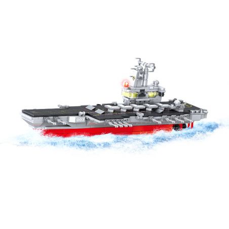 Kazi KY84107 84107 non  TÀU SÂN BAY SỐ 003 bộ đồ chơi xếp lắp ráp ghép mô hình Military Power Sức Mạnh Quân Sự 430 khối