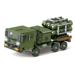 Kazi KY84105 84105 non  XE TÊN LỬA PHÒNG KHÔNG HQ-16 bộ đồ chơi xếp lắp ráp ghép mô hình Military Power Sức Mạnh Quân Sự 470 khối