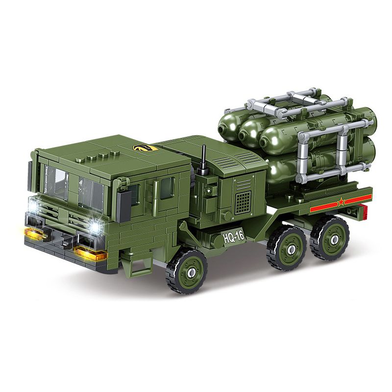 Kazi KY84105 84105 non  XE TÊN LỬA PHÒNG KHÔNG HQ-16 bộ đồ chơi xếp lắp ráp ghép mô hình Military Power Sức Mạnh Quân Sự 470 khối