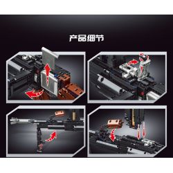 PANGU PG-15002 15002 PG15002 non  SÚNG MÁY NHẸ bộ đồ chơi xếp lắp ráp ghép mô hình ELECTRIC CONTINUOUS FIRING MACHINE GUN BREN MK 1785 khối