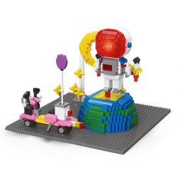 MOYU BLOCK MY95003 95003 non  KHÁM PHÁ VŨ TRỤ bộ đồ chơi xếp lắp ráp ghép mô hình UNIVERSE TRIP 2064 khối