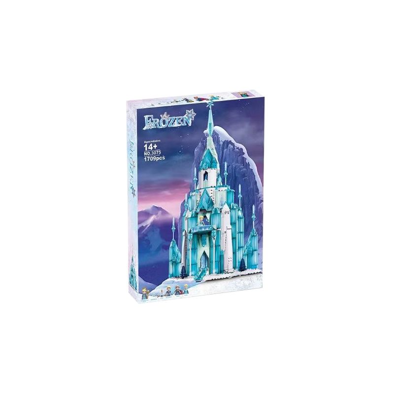 NOT  THE ICE CASTLE 43197 SX 3075 TANK 60152 xếp lắp ráp ghép mô hình FROZEN LÂU ĐÀI BĂNG CỦA ELSA Disney Princess Công Chúa 1709 khối