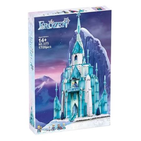 NOT  THE ICE CASTLE 43197 SX 3075 TANK 60152 xếp lắp ráp ghép mô hình FROZEN LÂU ĐÀI BĂNG CỦA ELSA Disney Princess Công Chúa 1709 khối