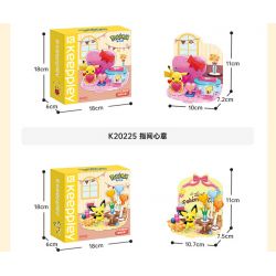 KEEPPLEY K20223 20223 non  POKÉMON NHÀN NHÃ XÂY LÂU ĐÀI CÁT bộ đồ chơi xếp lắp ráp ghép mô hình Movie & Game Phim Và Trò Chơi