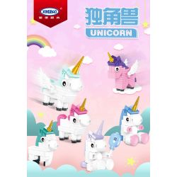 XINGBAO XB non  UNICORN UNICORN 6. bộ đồ chơi xếp lắp ráp ghép mô hình 269 khối