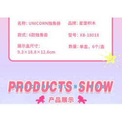XINGBAO XB non  UNICORN UNICORN 6. bộ đồ chơi xếp lắp ráp ghép mô hình 269 khối