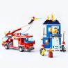 GUDI 9215 Xếp hình kiểu  CITY Fire Emergency Xe Thang Cứu Hỏa Chữa Cháy Nhà 431 khối