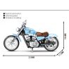 SEMBO 701714 non  HARLEY - DAVISON BỐN MƯƠI TÁMTM KỶ NIỆM 115 NĂM bộ đồ chơi xếp lắp ráp ghép mô hình Motorcycle Motorbike HARLEY-DAVIDSON Xe Hai Bánh 729 khối