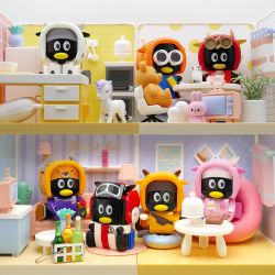 QQFAMILY LTPG201112 201112 non  QQFAMILY UPUP SERIES MRLER BOX HAND 7 bộ đồ chơi xếp lắp ráp ghép mô hình