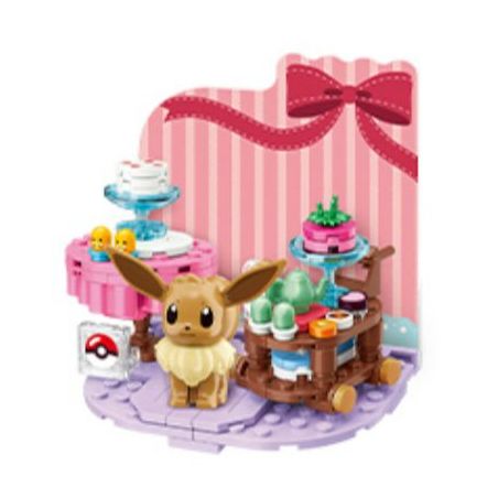 KEEPPLEY K20227 20227 non  POKÉMON THỜI GIAN NƯỚNG BÁNH bộ đồ chơi xếp lắp ráp ghép mô hình Movie & Game Phim Và Trò Chơi