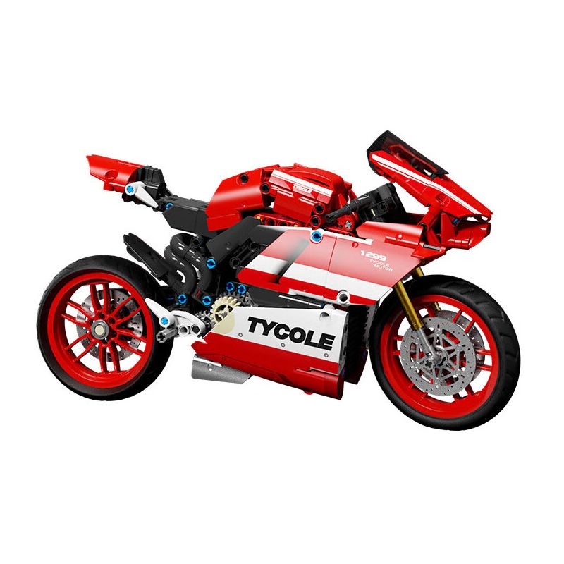 TA GAOLE T3043 3043 non  XE MÁY DUCATI bộ đồ chơi xếp lắp ráp ghép mô hình Creator DUKAT-V4 Sáng Tạo 729 khối