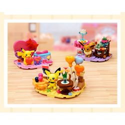 KEEPPLEY K20227 20227 non  POKÉMON THỜI GIAN NƯỚNG BÁNH bộ đồ chơi xếp lắp ráp ghép mô hình Movie & Game Phim Và Trò Chơi