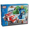 GUDI 9215 Xếp hình kiểu  CITY Fire Emergency Xe Thang Cứu Hỏa Chữa Cháy Nhà 431 khối