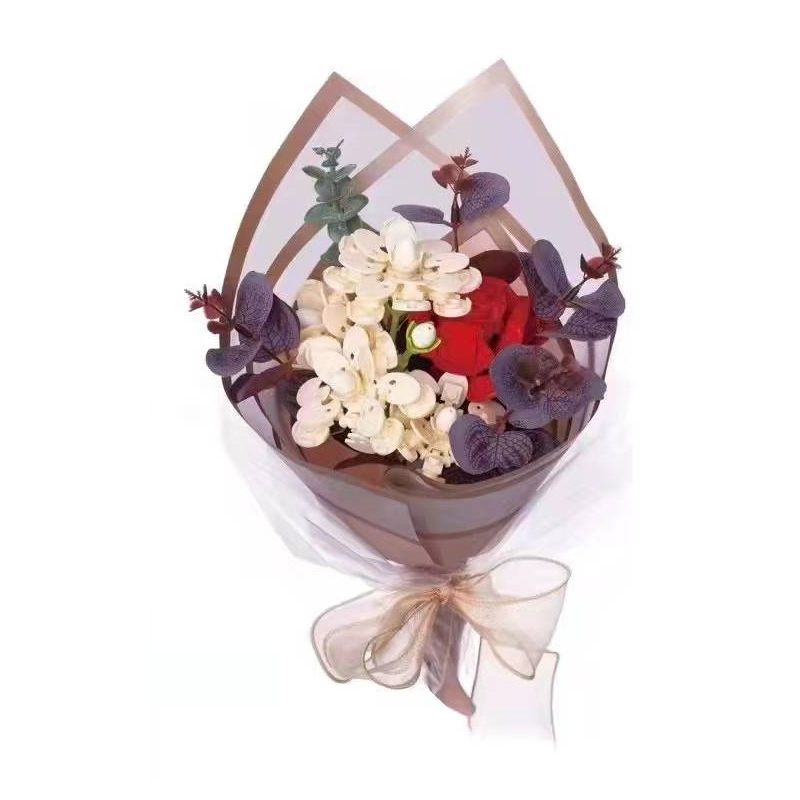 JAKI JK2686 2686 non  SỰ LIÊN KẾT CỦA TRÁI TIM bộ đồ chơi xếp lắp ráp ghép mô hình Flowers Hoa