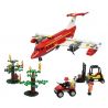 GUDI 9216 Xếp hình kiểu  CITY Fire Plane Máy Bay Cứu Hỏa Chữa Cháy Rừng 522 khối
