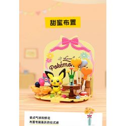 KEEPPLEY K20227 20227 non  POKÉMON THỜI GIAN NƯỚNG BÁNH bộ đồ chơi xếp lắp ráp ghép mô hình Movie & Game Phim Và Trò Chơi