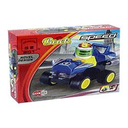 Enlighten 201 Qman 201 non  TRỞ LẠI XE bộ đồ chơi xếp lắp ráp ghép mô hình Racers SPEED Đua Tốc Độ