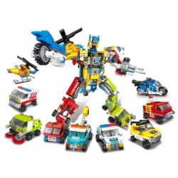 MINGDI 9018 non  CƠ KHÍ ĐÔ THỊ bộ đồ chơi xếp lắp ráp ghép mô hình City CITY MECHA Thành Phố 678 khối