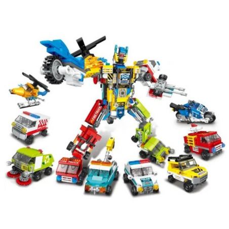 MINGDI 9018 non  CƠ KHÍ ĐÔ THỊ bộ đồ chơi xếp lắp ráp ghép mô hình City CITY MECHA Thành Phố 678 khối